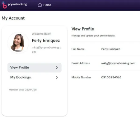 prymebooking-client-account-management
